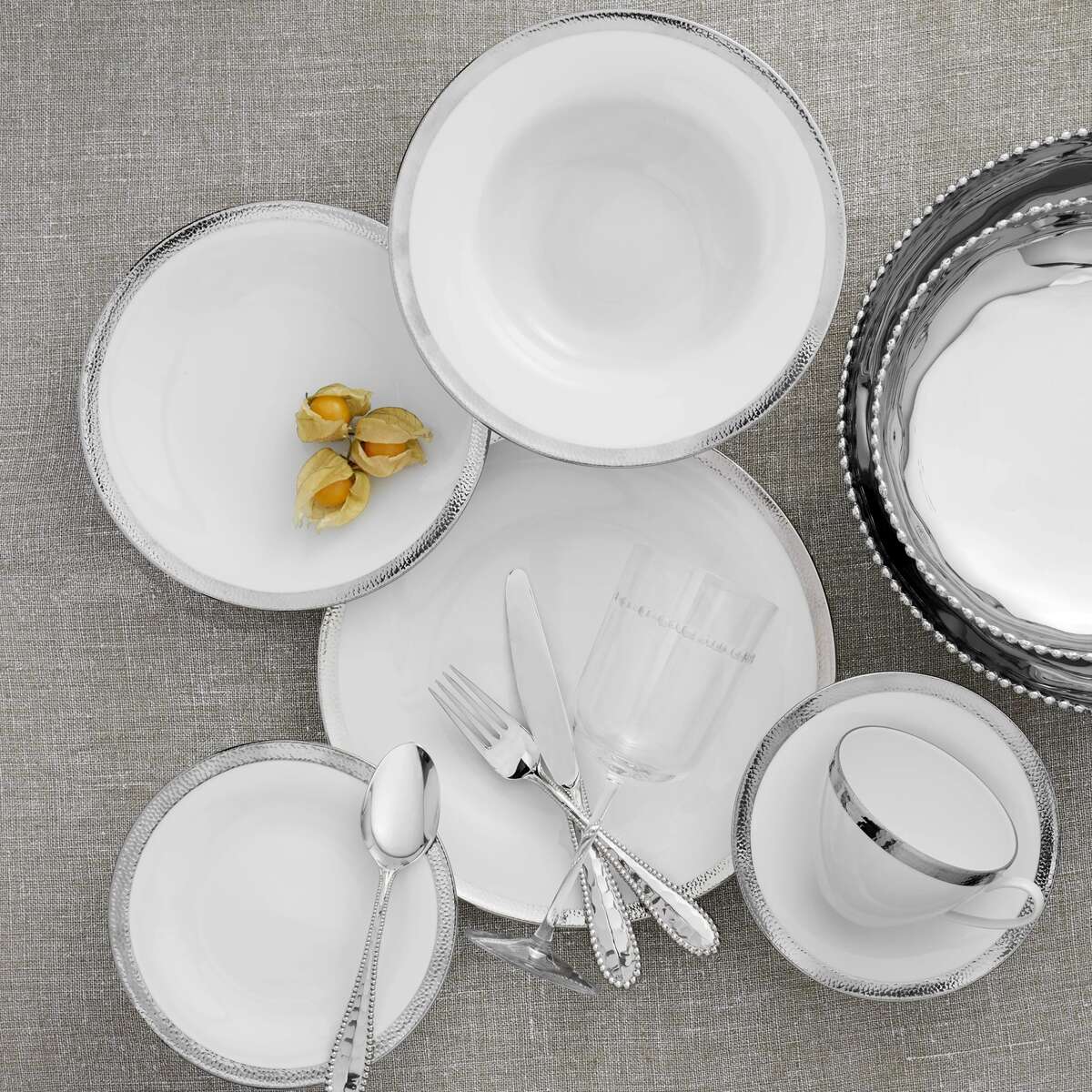 Michael Aram Silversmith Dinnerware Set, alternate view