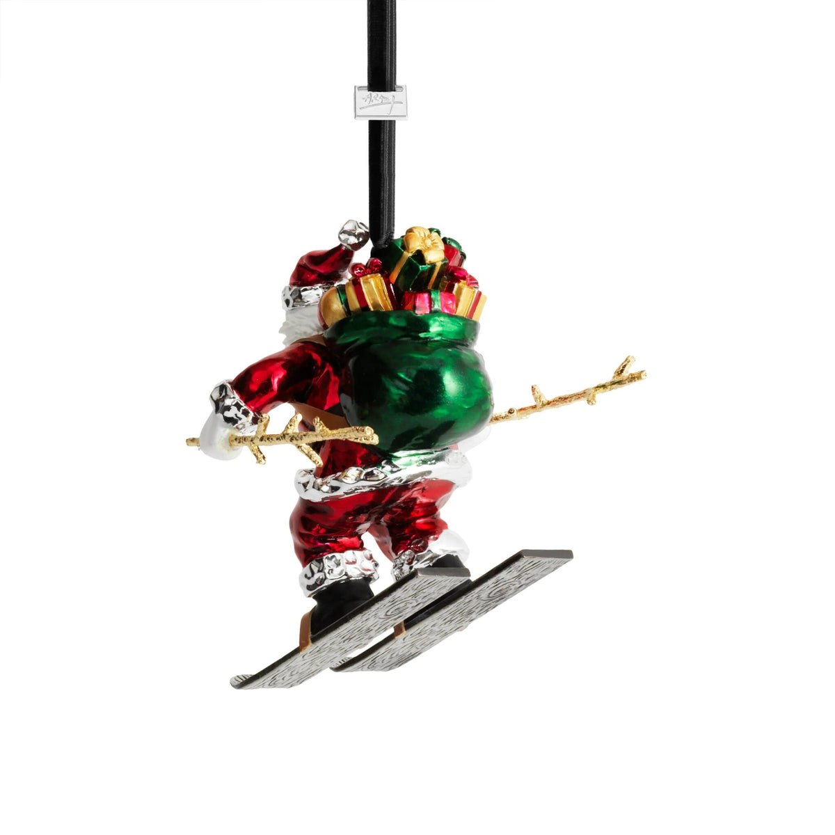 Michael Aram Skiing Santa Ornament, alternate view