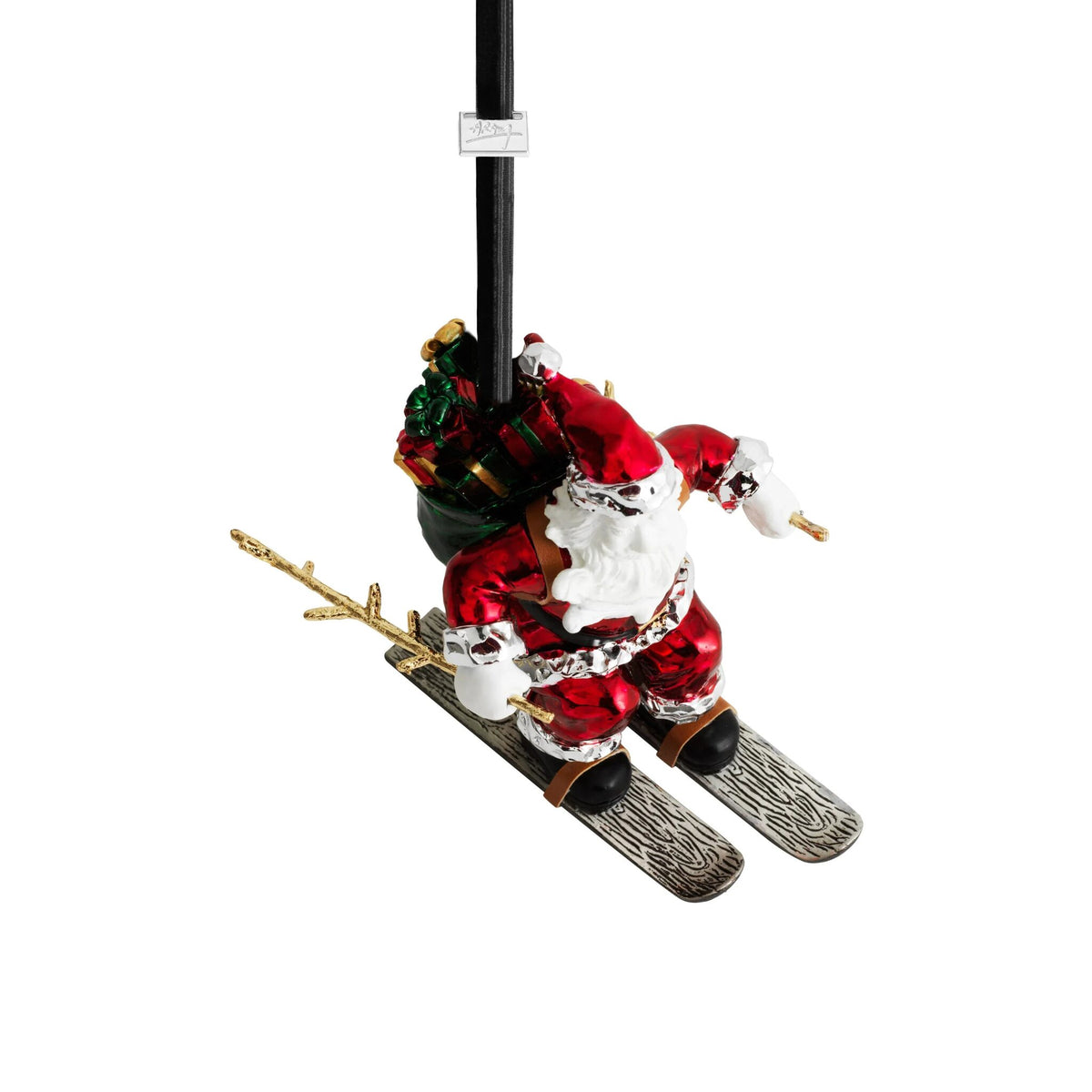 Michael Aram Skiing Santa Ornament, alternate view