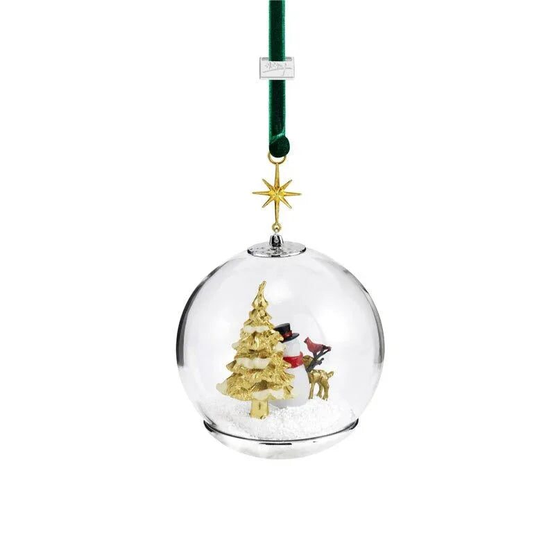 Michael Aram Snowman and Forest Friends Snow Globe Ornament, alternate view