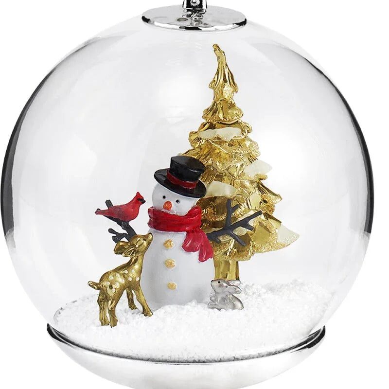 Michael Aram Snowman and Forest Friends Snow Globe Ornament, alternate view
