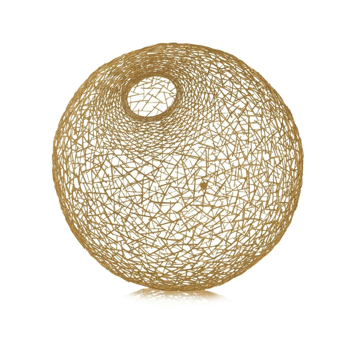 Michael Aram Thatch Ball Sculpture, alternate view