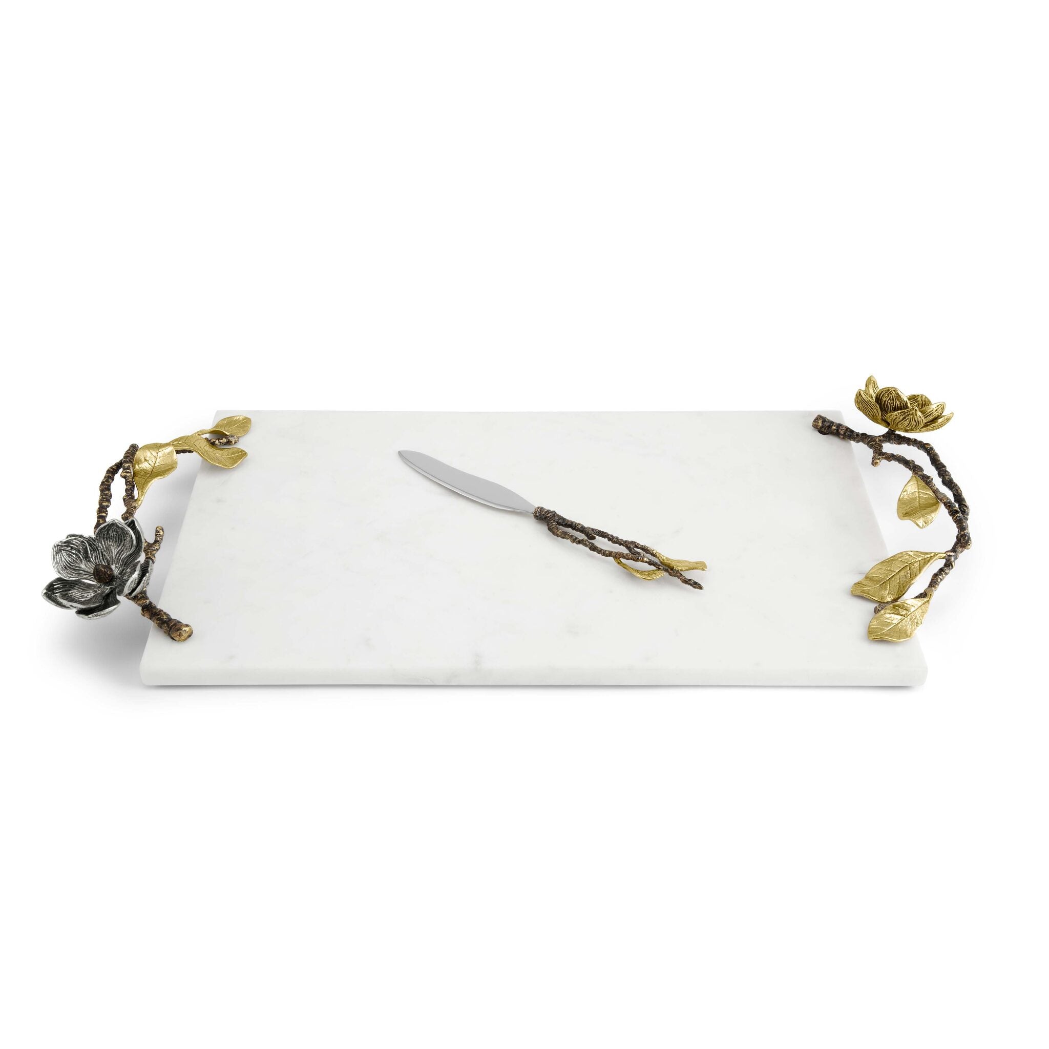 Michael Aram Vintage Bloom Cheese Board with Knife Cheese Plate