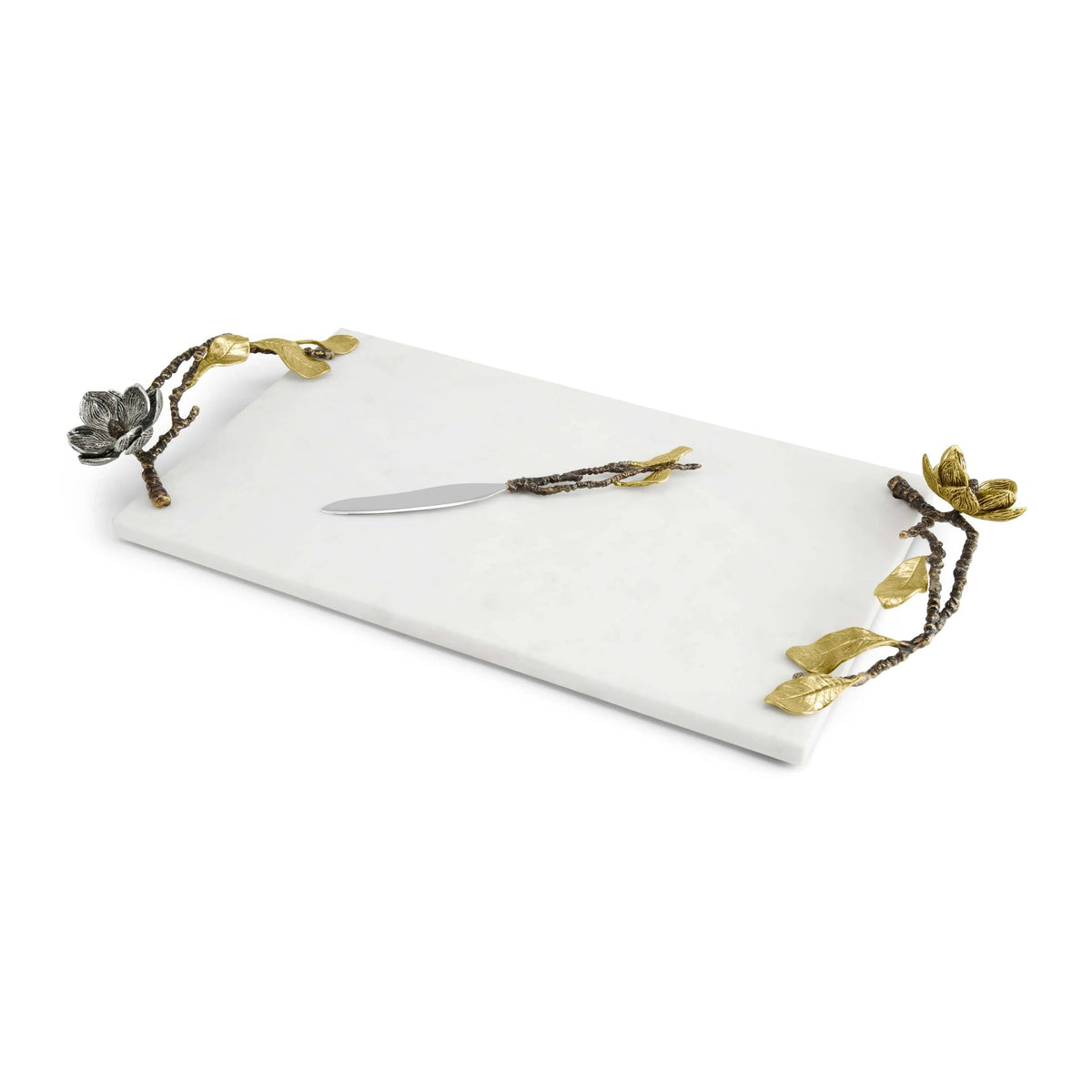 Michael Aram Vintage Bloom Cheese Board with Knife Cheese Plate, alternate view