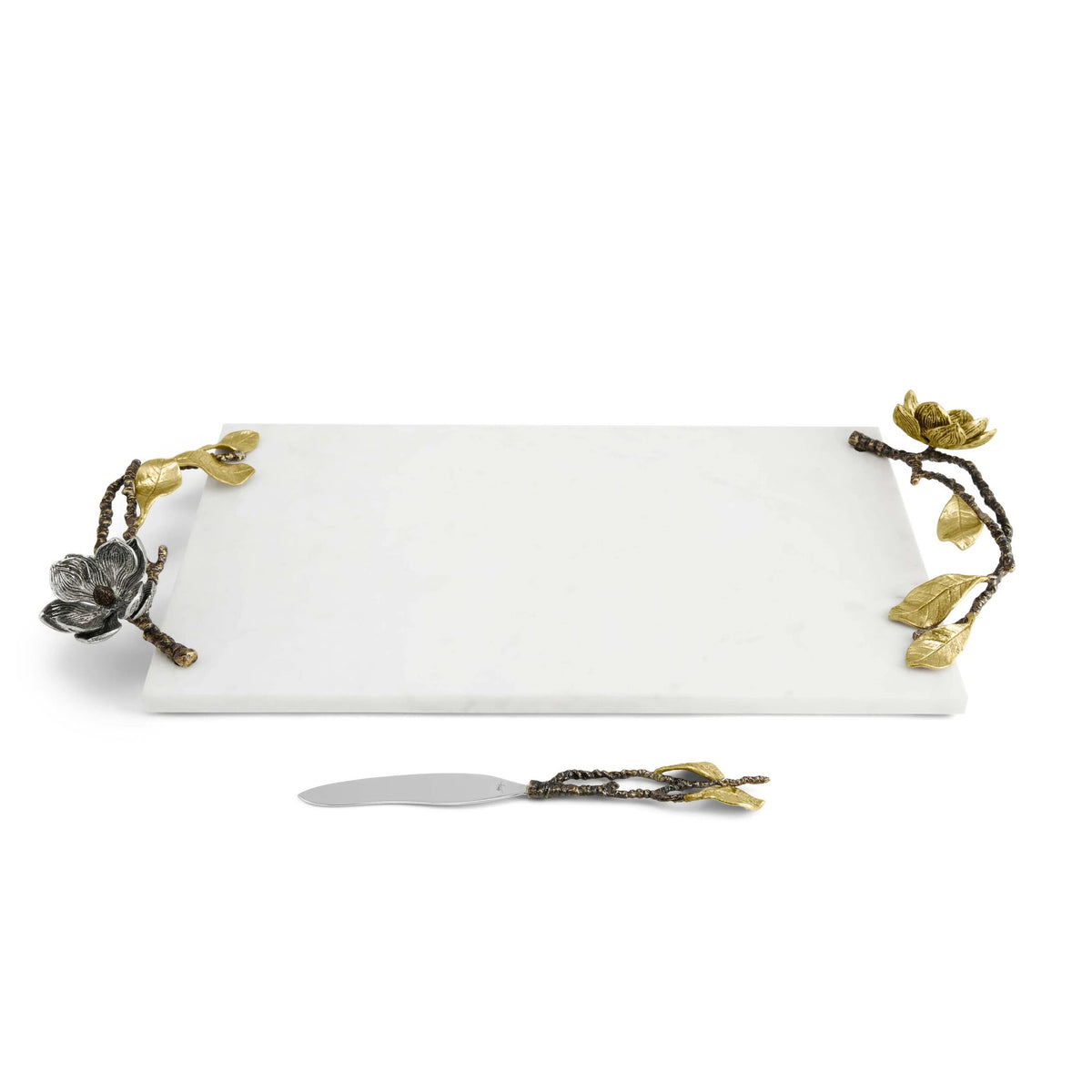Michael Aram Vintage Bloom Cheese Board with Knife Cheese Plate, alternate view