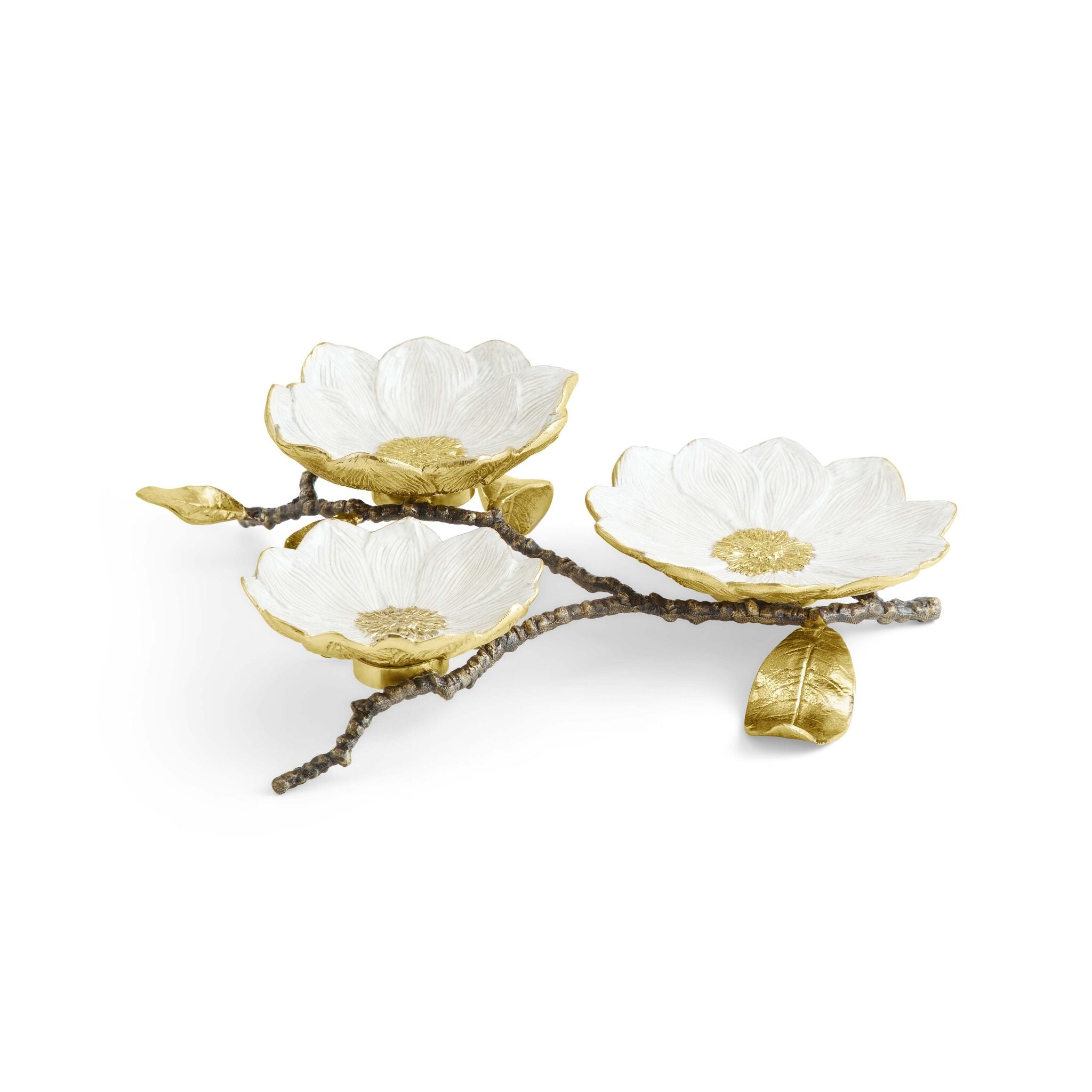 Michael Aram Vintage Bloom Triple Dish Serving Bowl