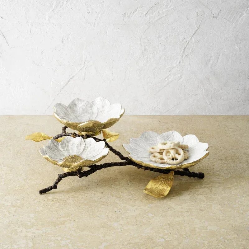 Michael Aram Vintage Bloom Triple Dish Serving Bowl, alternate view