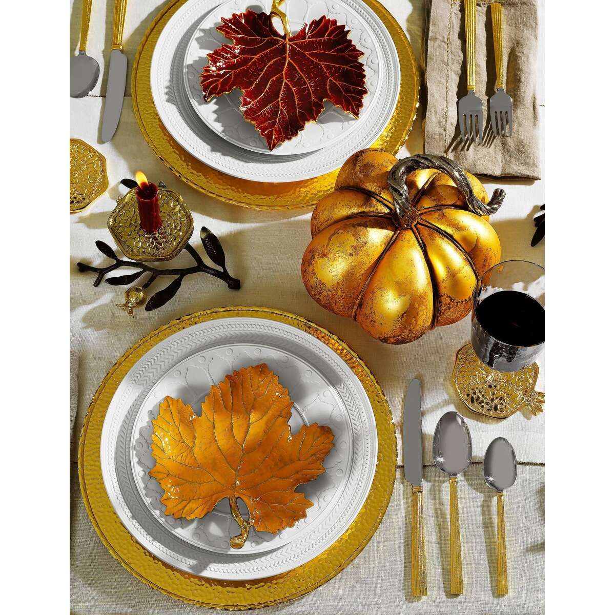 Michael Aram Wheat Gold 5-Piece Flatware Set, alternate view
