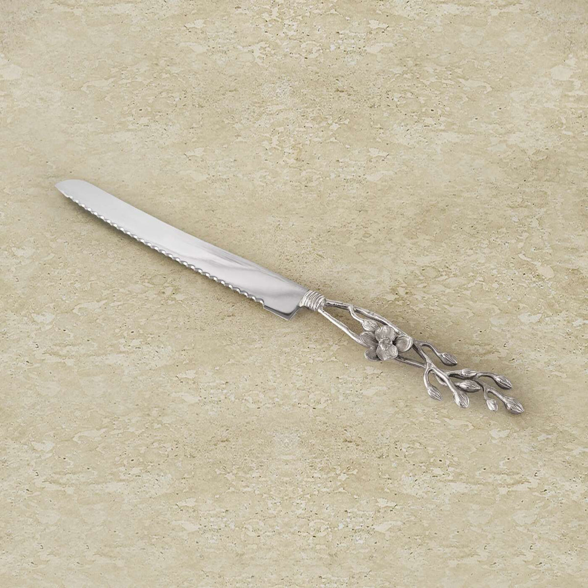 Michael Aram White Orchid Bread Knife Cheese Plate, alternate view