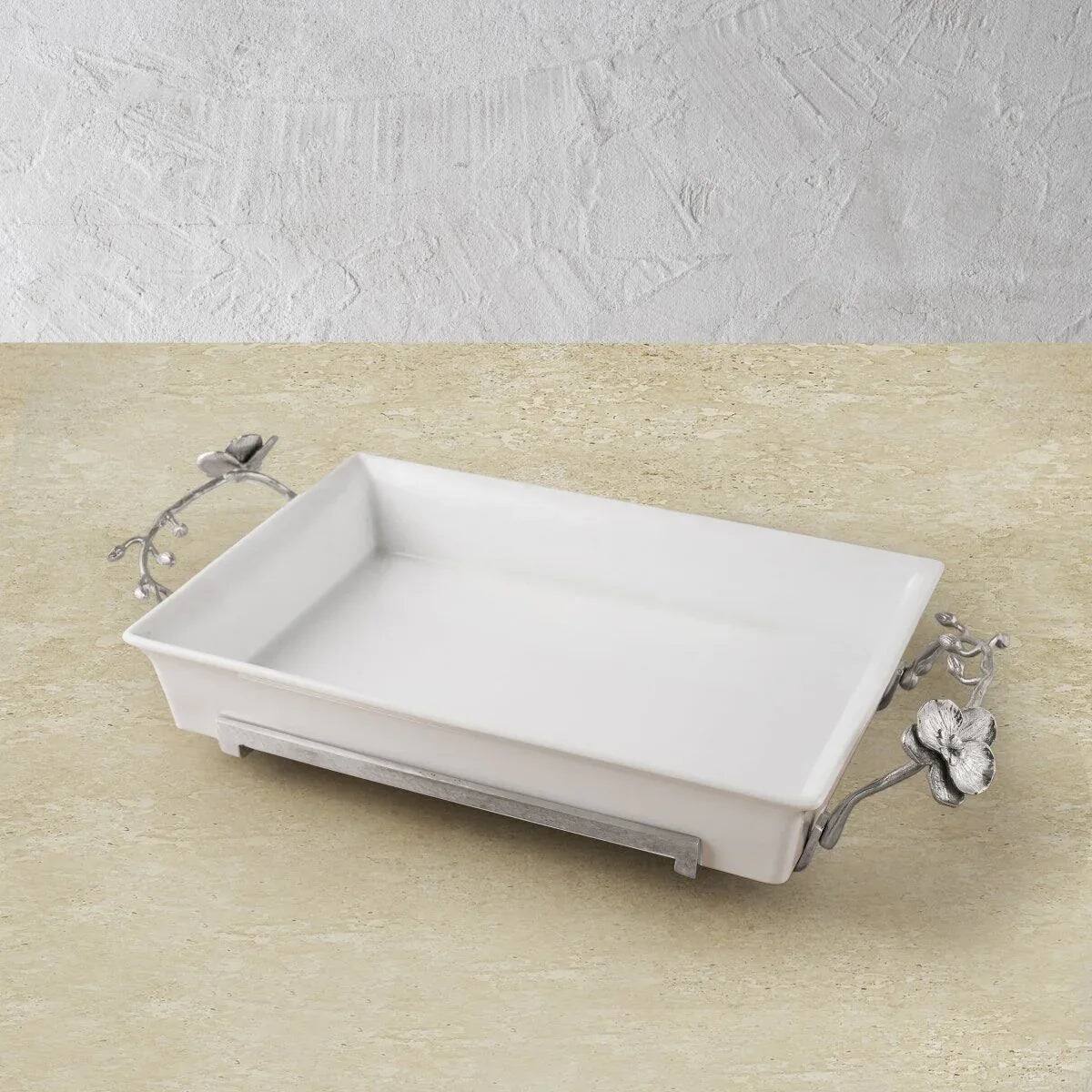 Michael Aram White Orchid Casserole Dish, alternate view