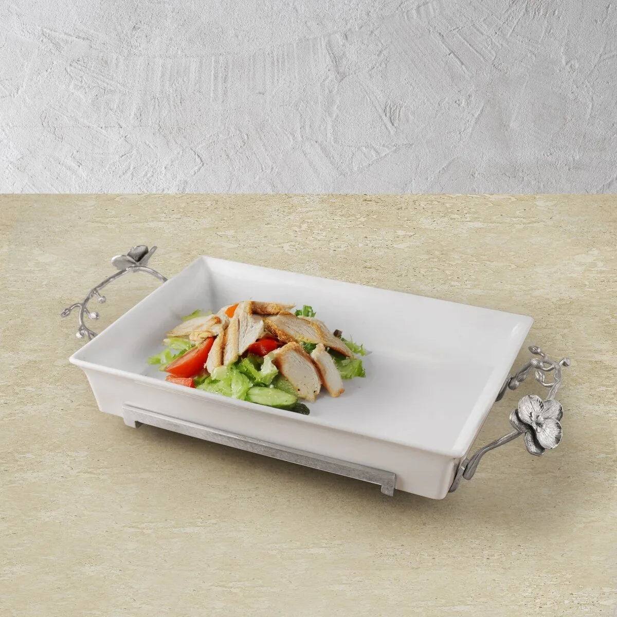 Michael Aram White Orchid Casserole Dish, alternate view