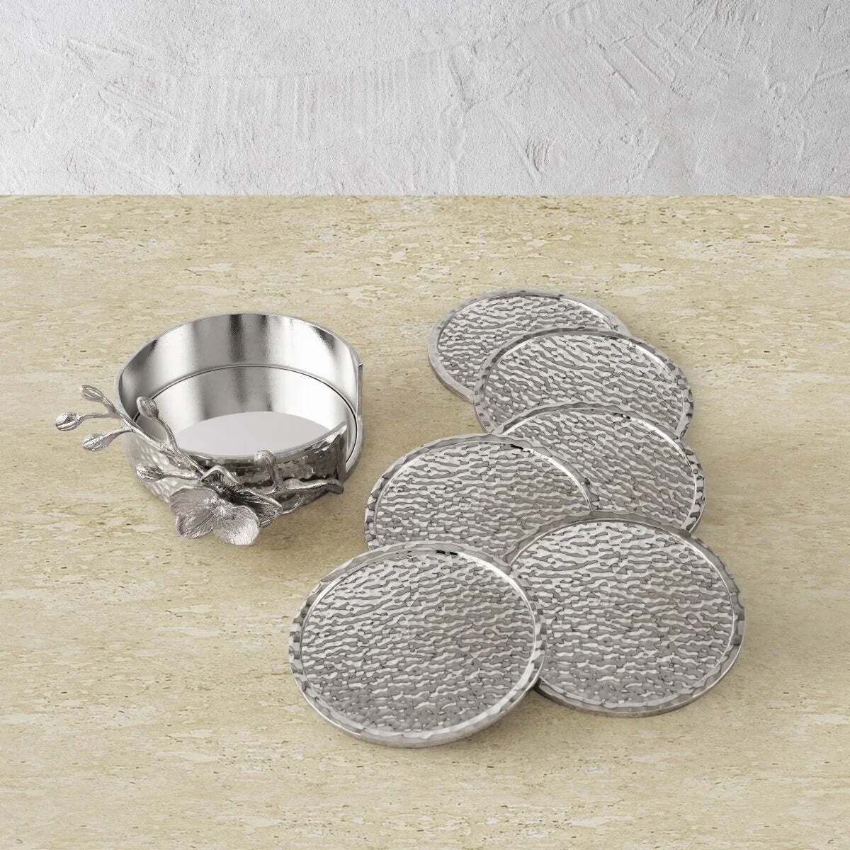 Michael Aram White Orchid Drink Coaster Set, alternate view