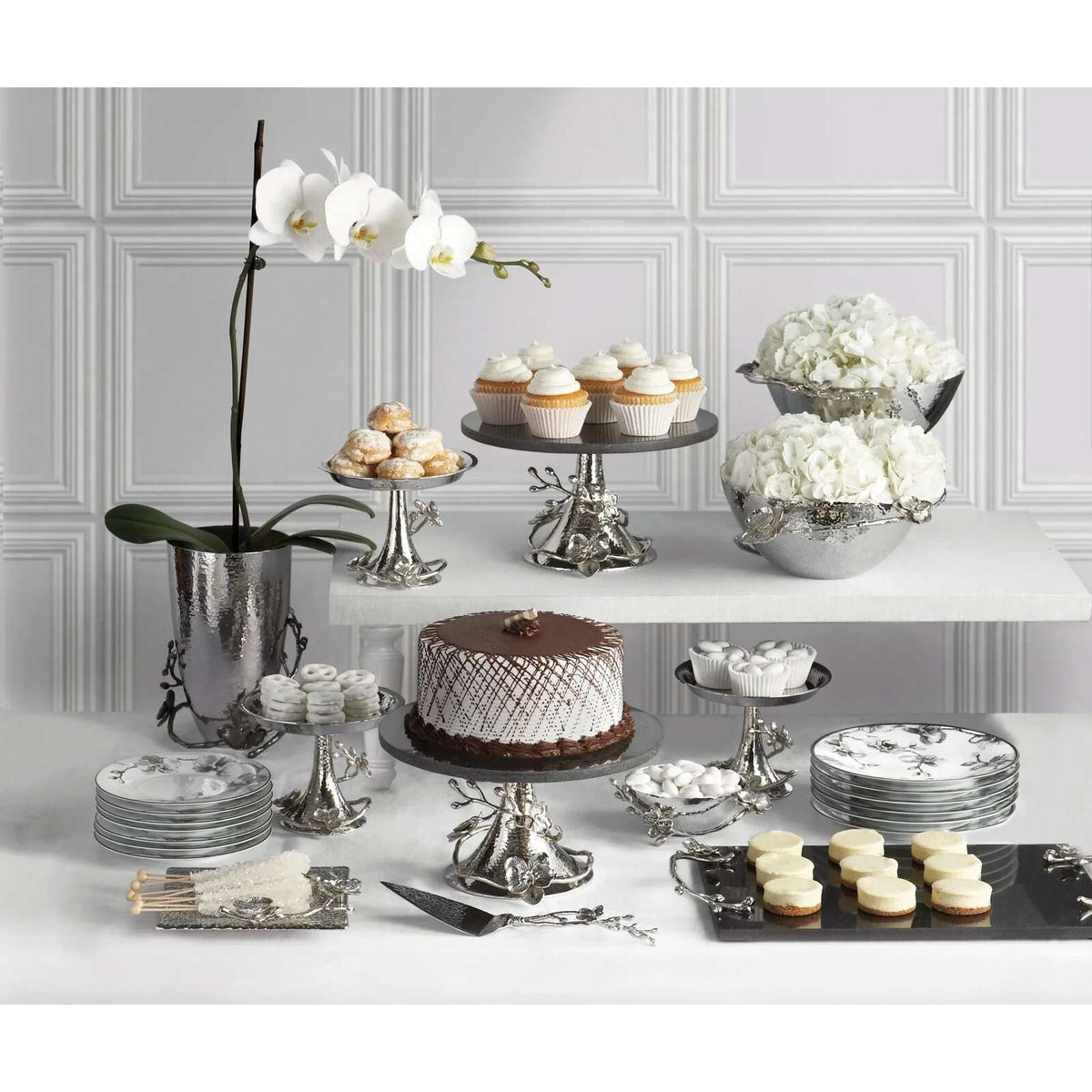 Michael Aram White Orchid Footed Centerpiece Bowl, alternate view