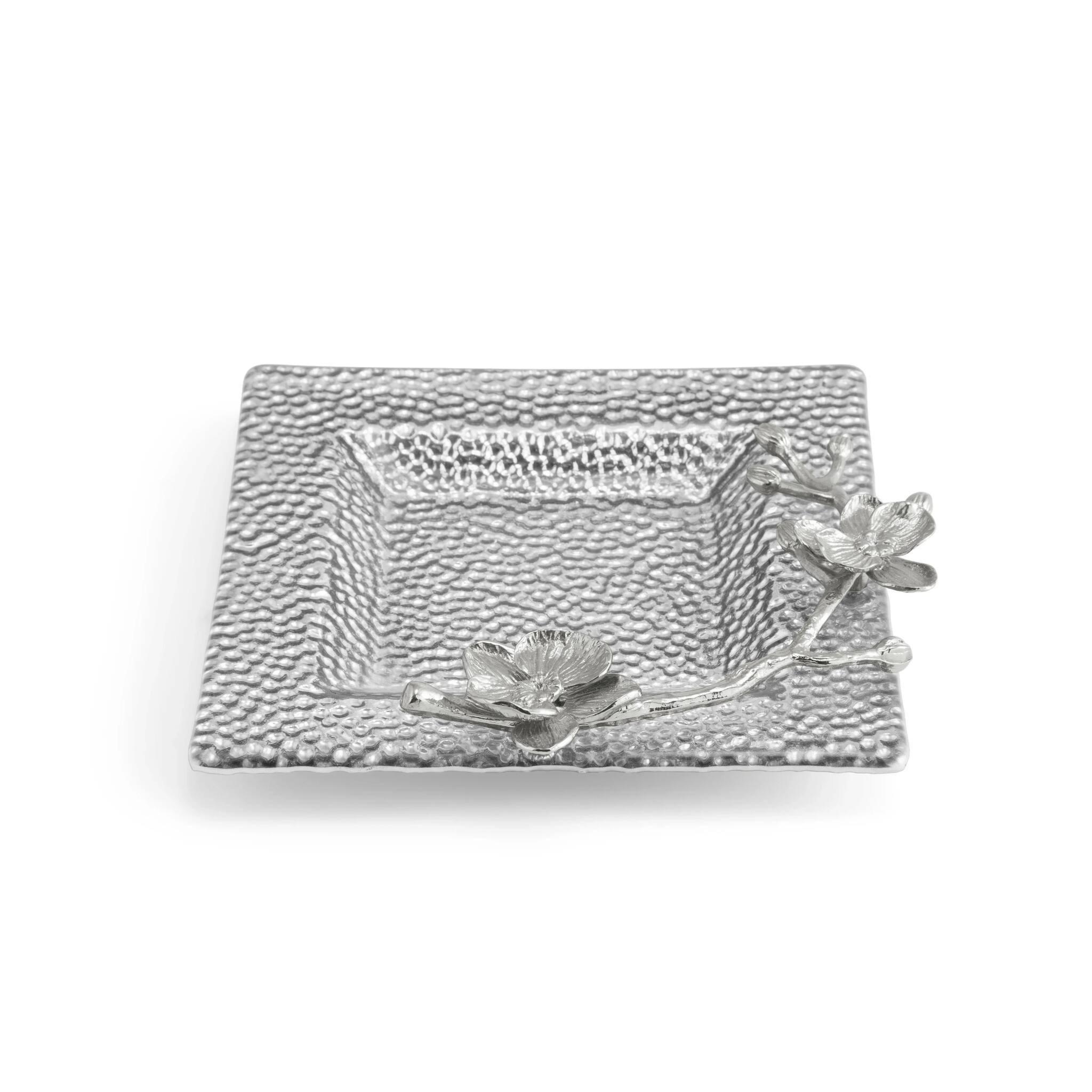 Michael Aram White Orchid Glass Snack Dish Snack Bowl