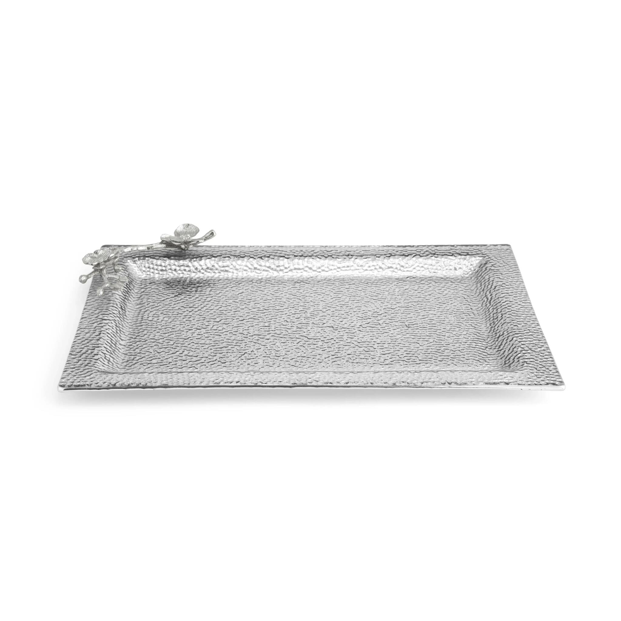 Michael Aram White Orchid Large Glass Tray Candy Dish