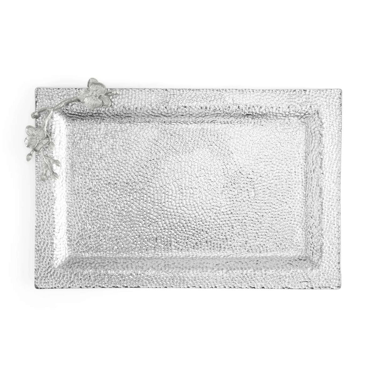 Michael Aram White Orchid Large Glass Tray Candy Dish, alternate view