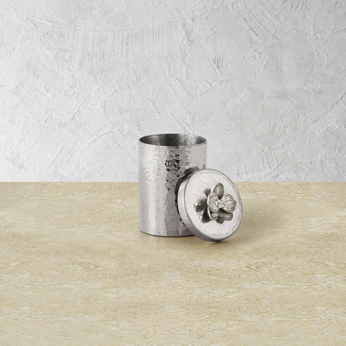 Michael Aram White Orchid Round Container Decorative Jar, alternate view