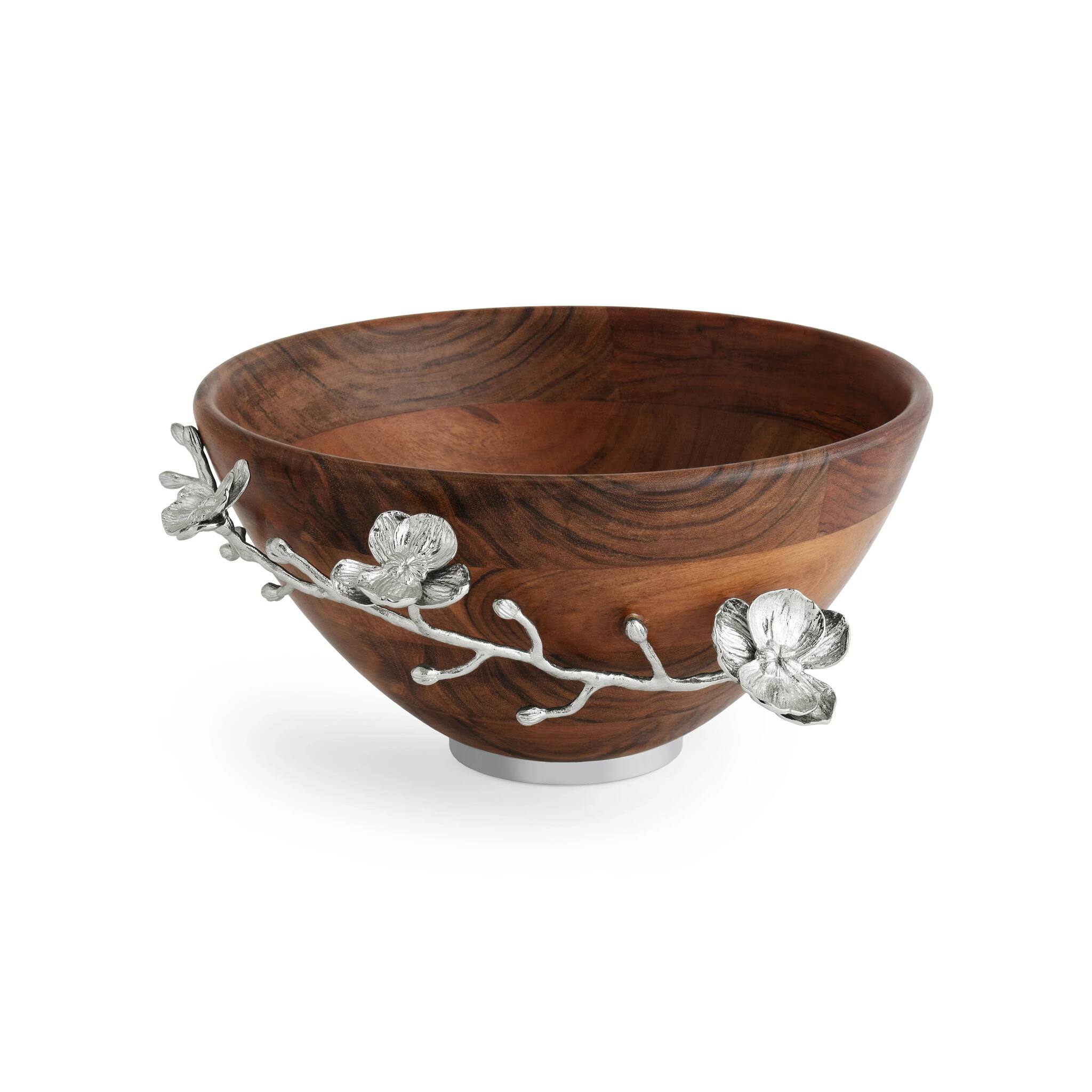 Michael Aram White Orchid Wood Salad Bowl