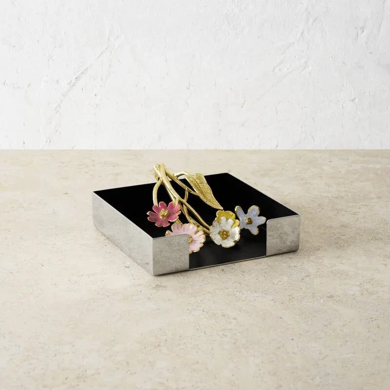 Michael Aram Wildflowers Cocktail Napkin Holder Commercial Paper Napkin Dispenser, alternate view