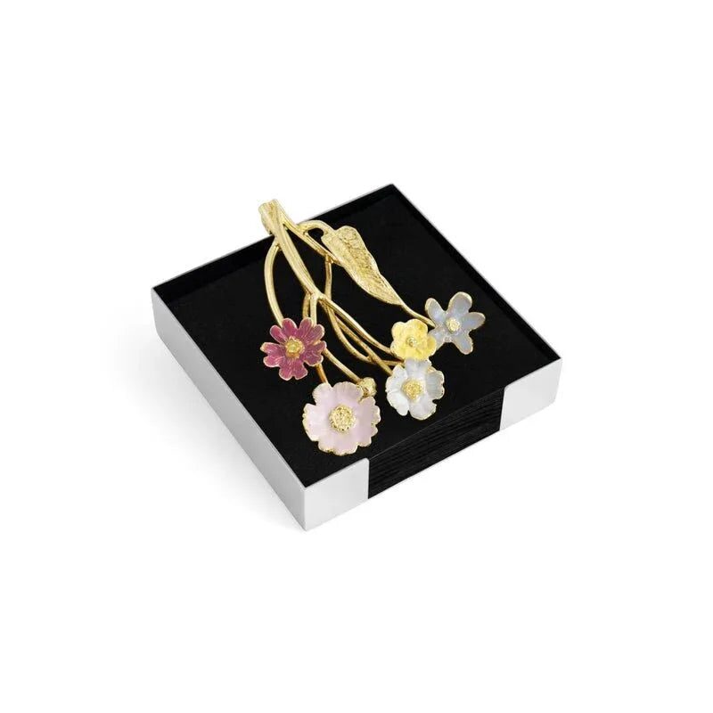 Michael Aram Wildflowers Cocktail Napkin Holder Commercial Paper Napkin Dispenser, alternate view
