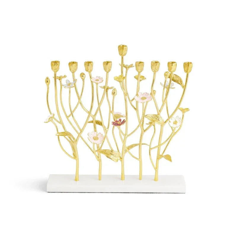 Michael Aram Wildflowers Menorah Candelabra