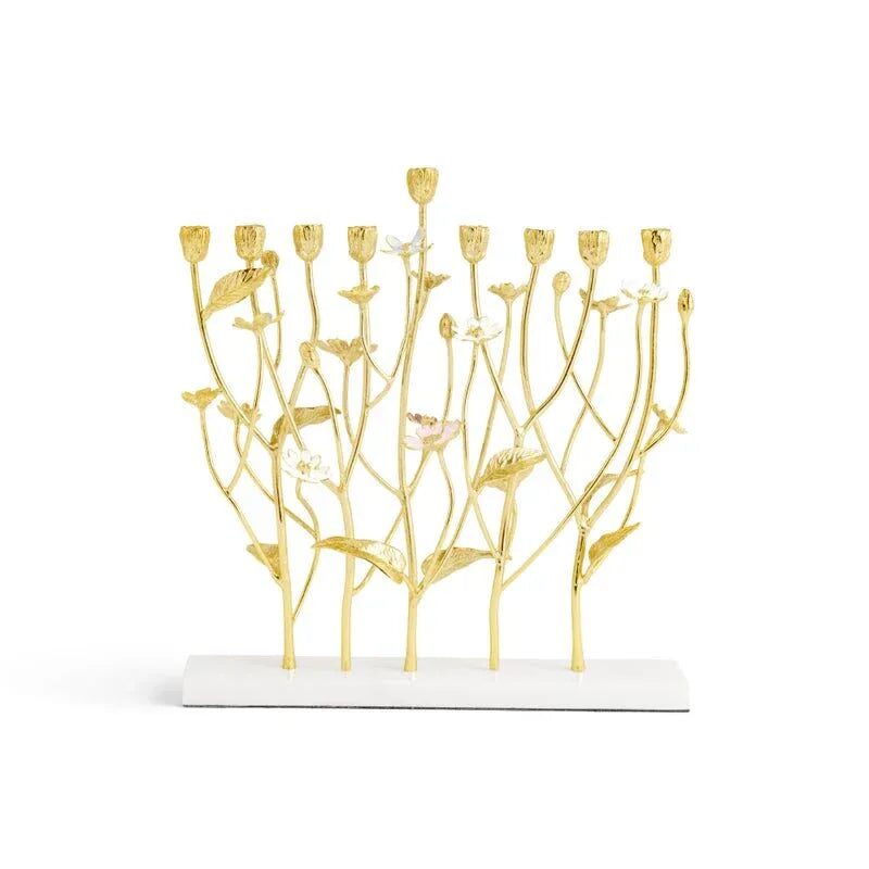 Michael Aram Wildflowers Menorah Candelabra, alternate view