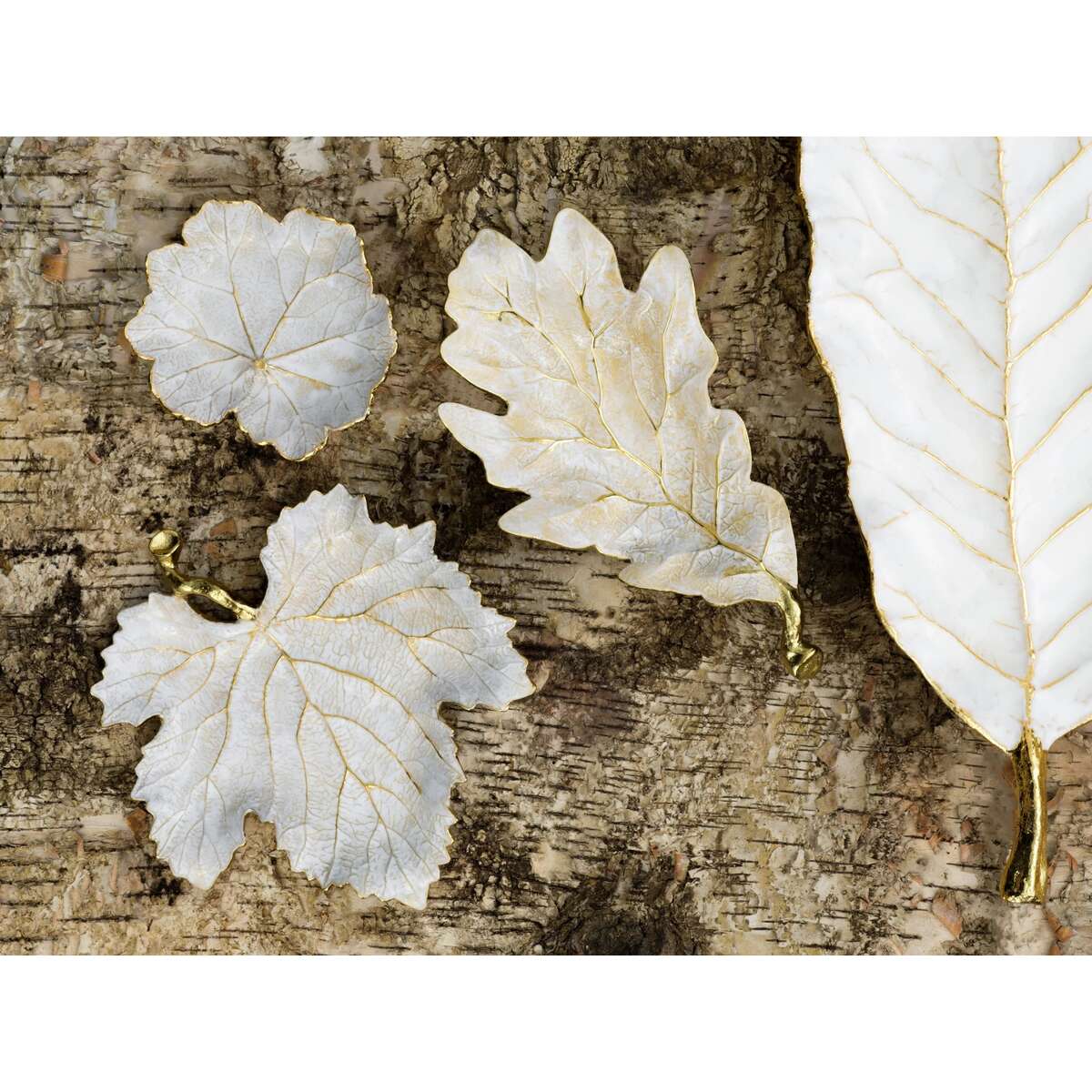 Michael Aram Winter Leaves Red Oak Dish, alternate view