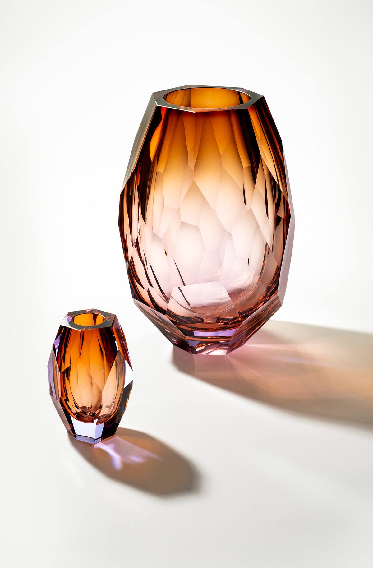Moser Caorle Vase 13 cm in a styled setting