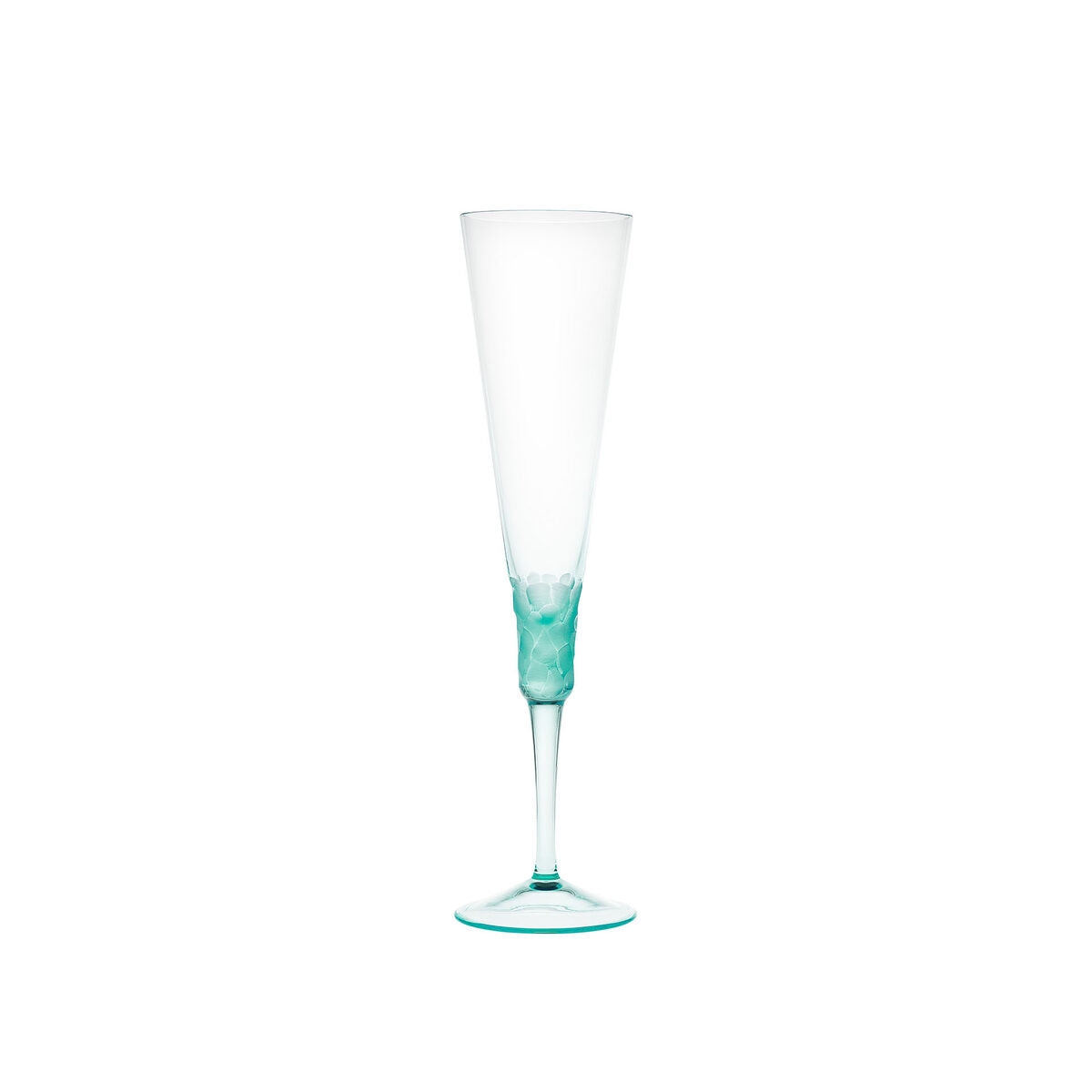 Moser Fluent Pebbles Champagne Glass 170 ml in Beryl