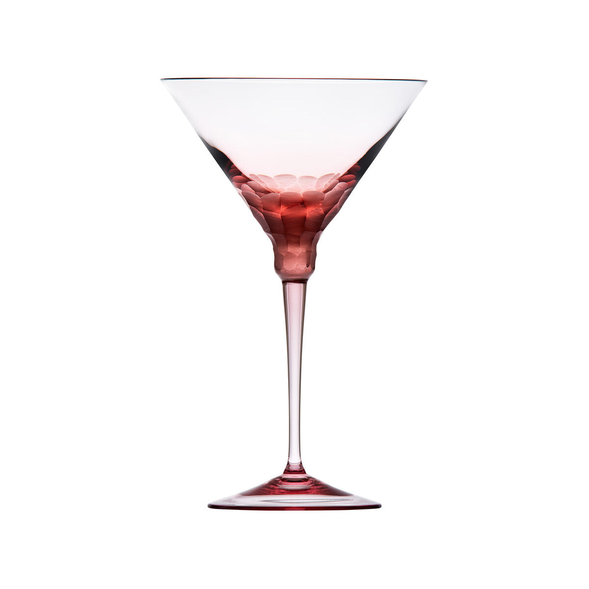 Moser Fluent Pebbles Martini Glass 260 ml in Rosalin