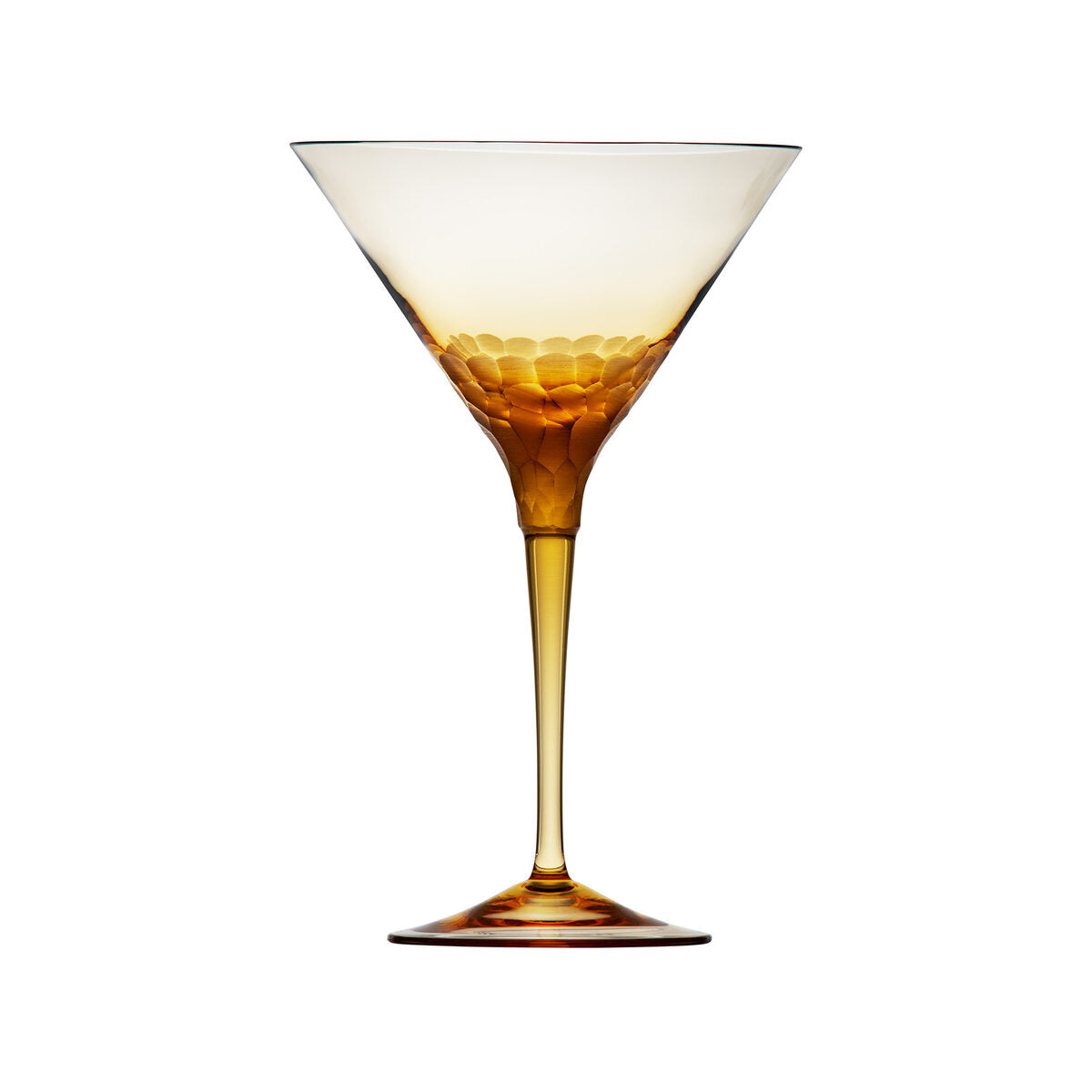 Moser Fluent Pebbles Martini Glass 260 ml in Topaz