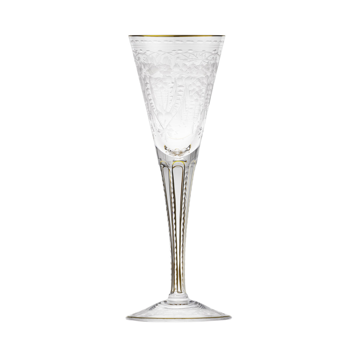 Moser Maharani Champagne Glass 160 ml on a white background
