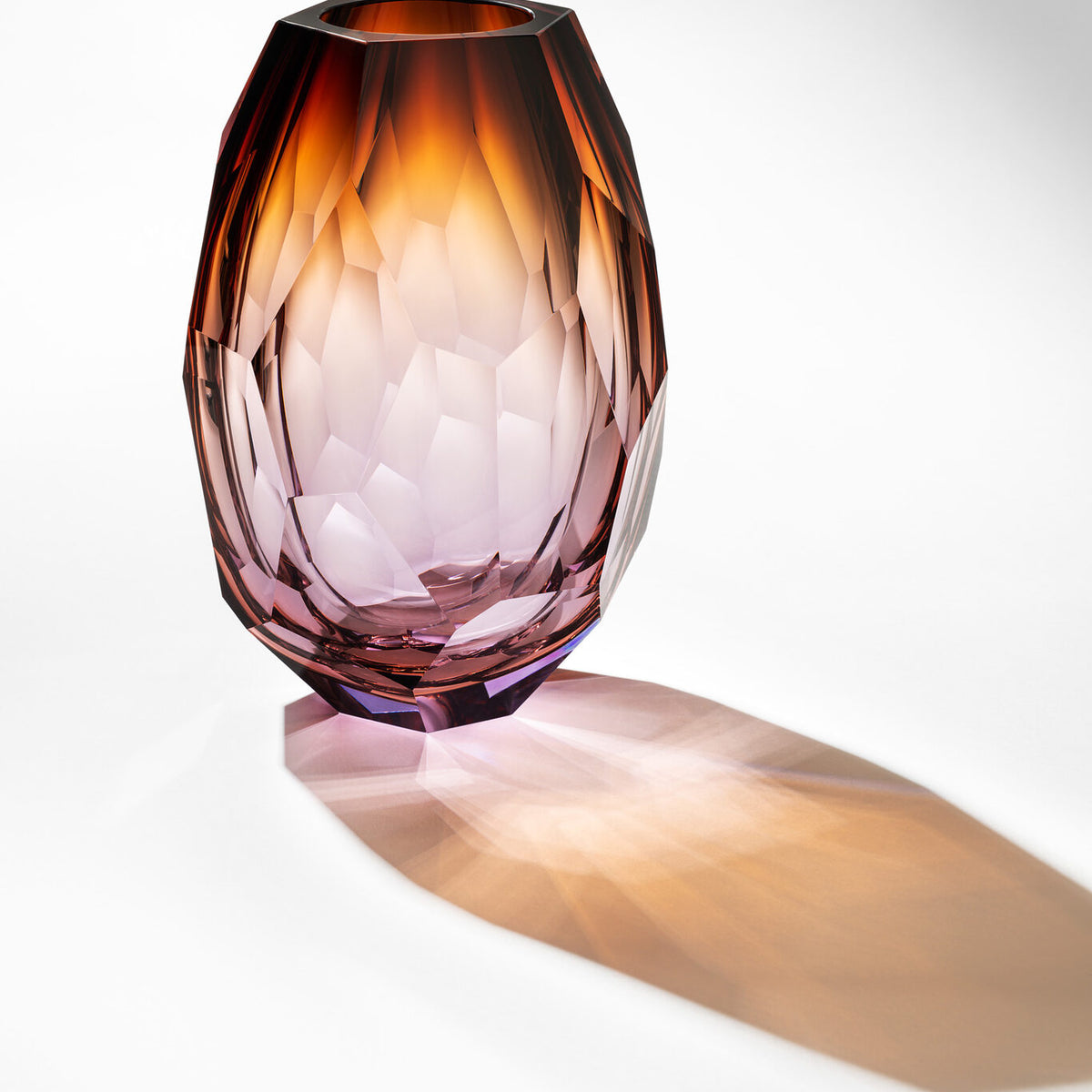 Moser Montagne Vase 21 cm in a styled setting