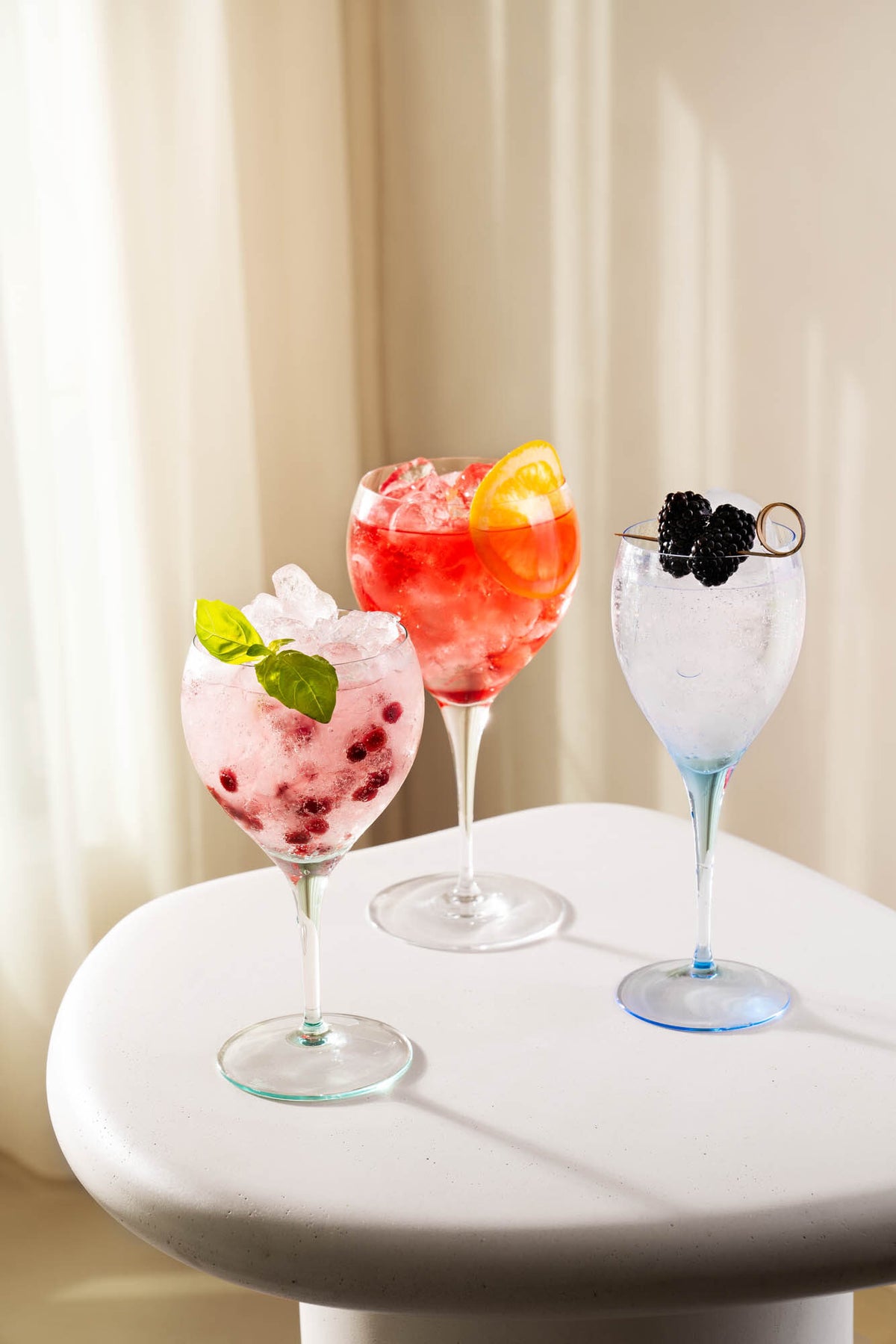 Moser Optic Wine Glass 480 ml in a styled setting