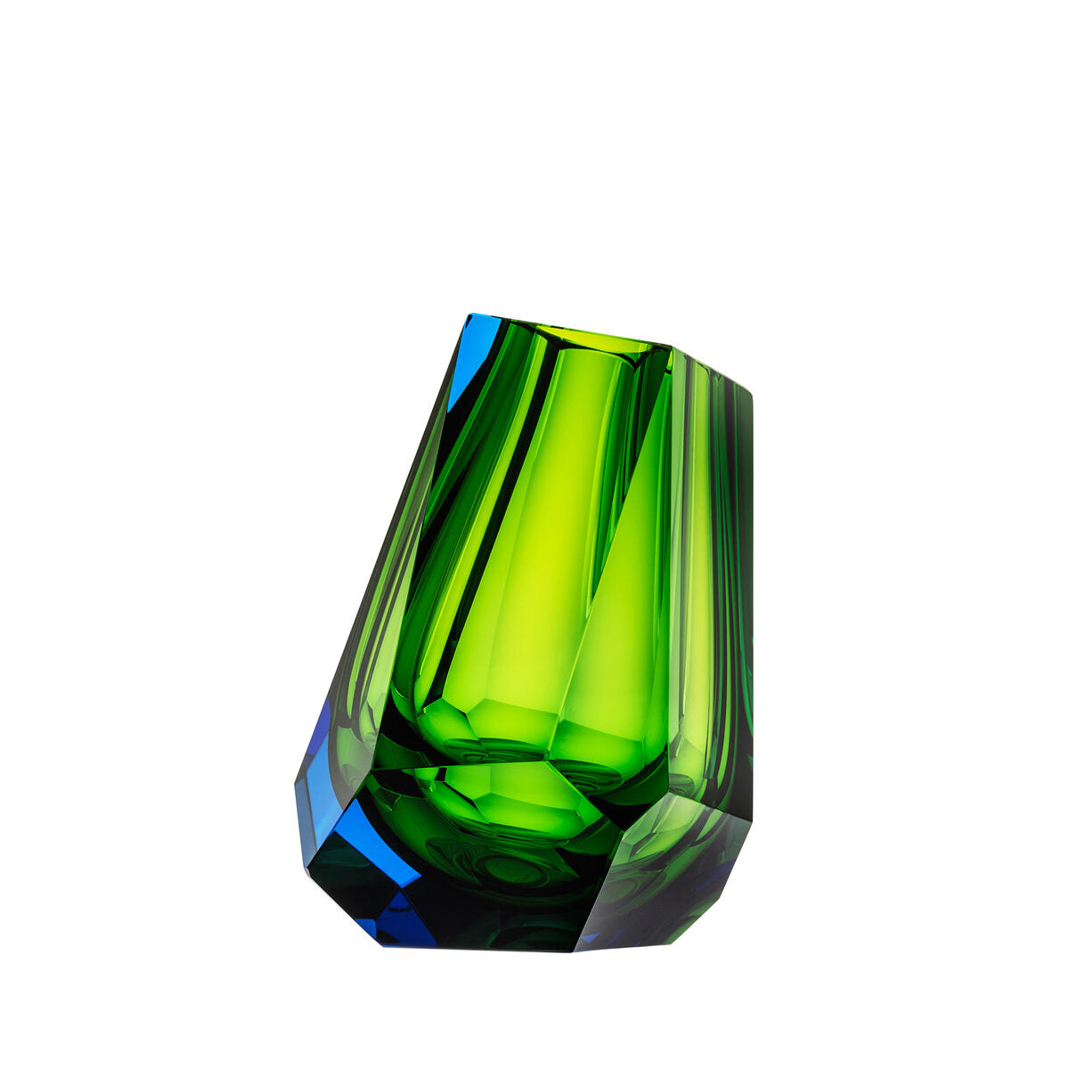 Moser Pear Vase 20 cm in Aquamarine Reseda