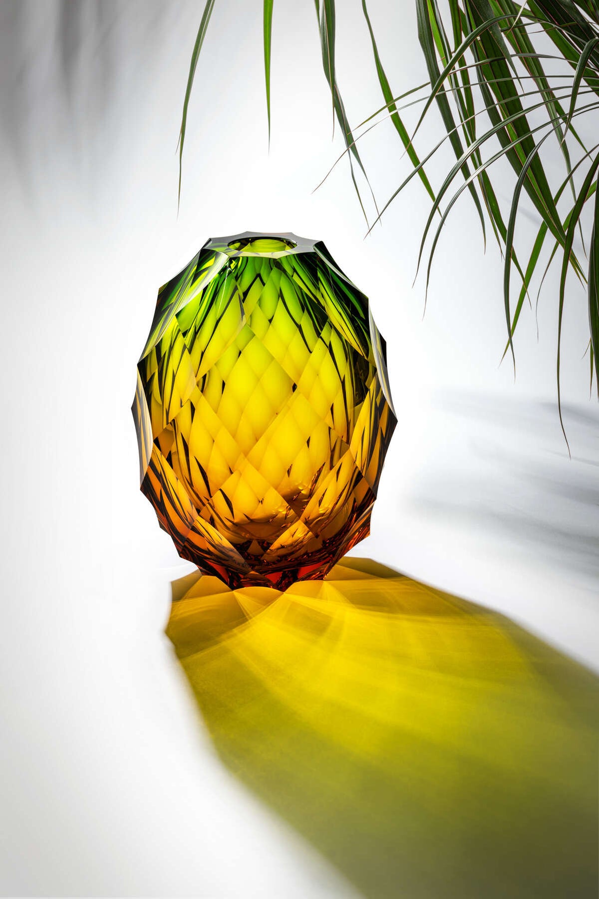 Moser Pineapple Vase 29.5 cm in a styled setting