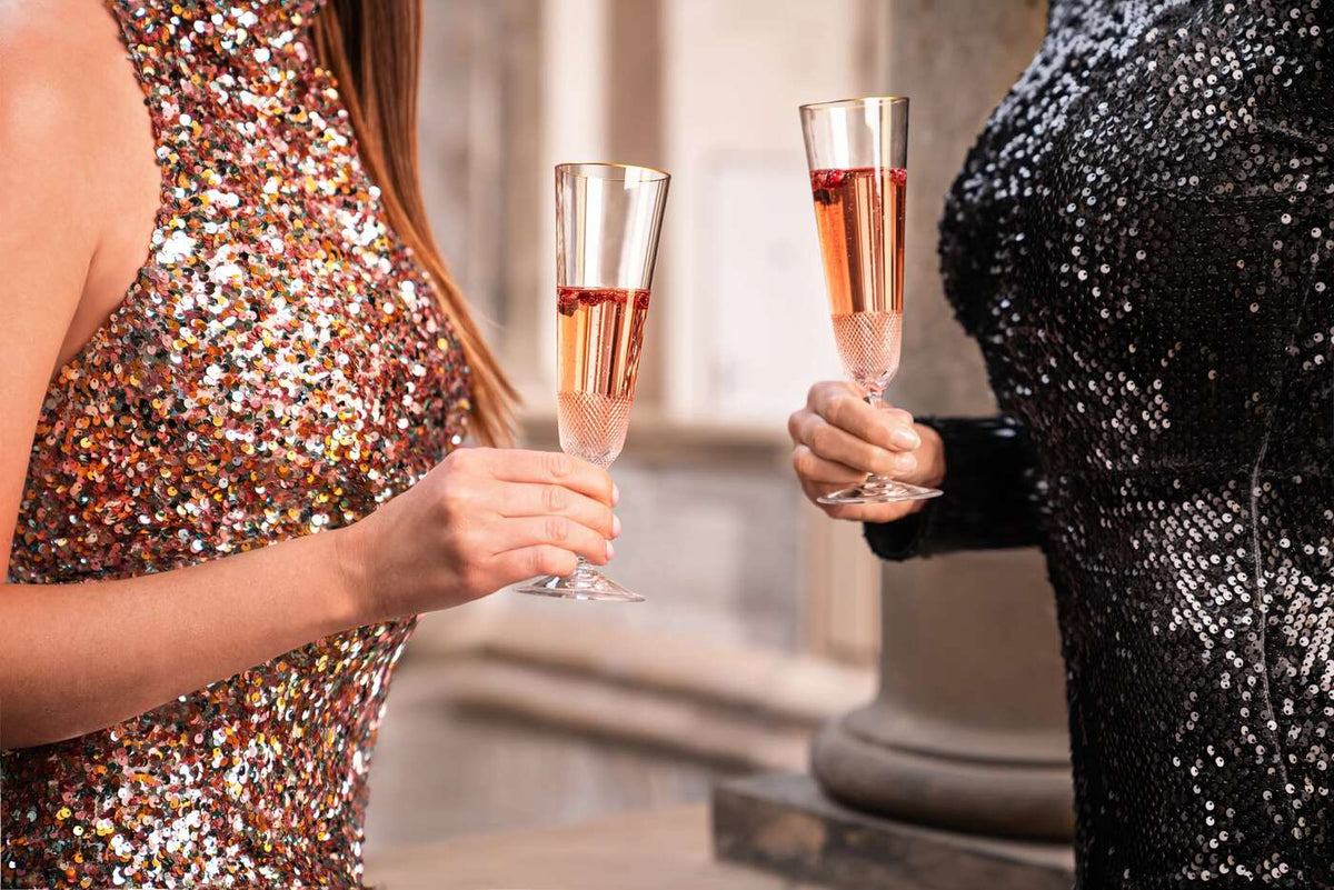 Moser Royal Champagne Glass 180 ml in a styled setting