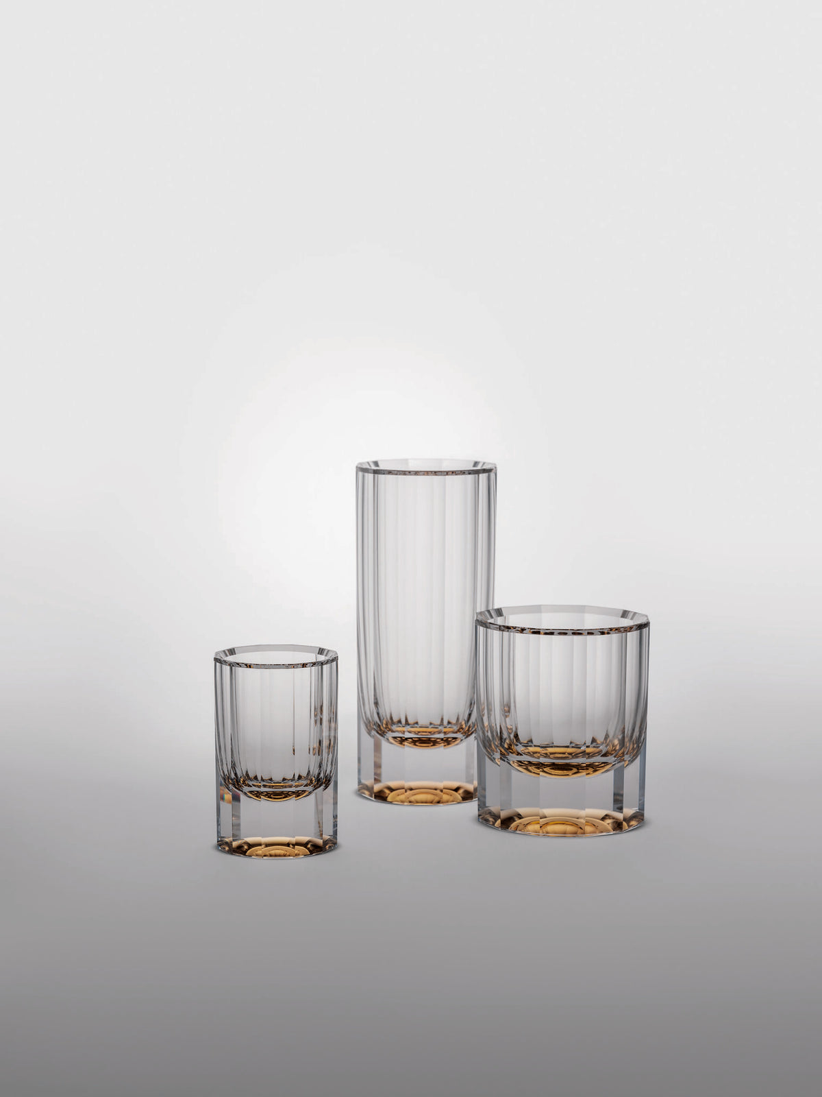 Moser Solaris Water Glass 385 ml in a styled setting