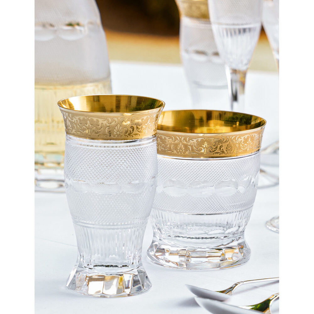 Moser Splendid Water Glass 180 ml in a styled setting