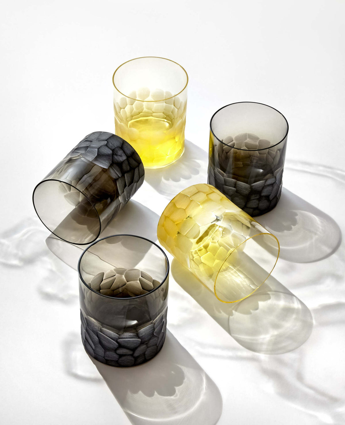 Moser Whisky Set Pebbles Shot Glass 60 ml in a styled setting