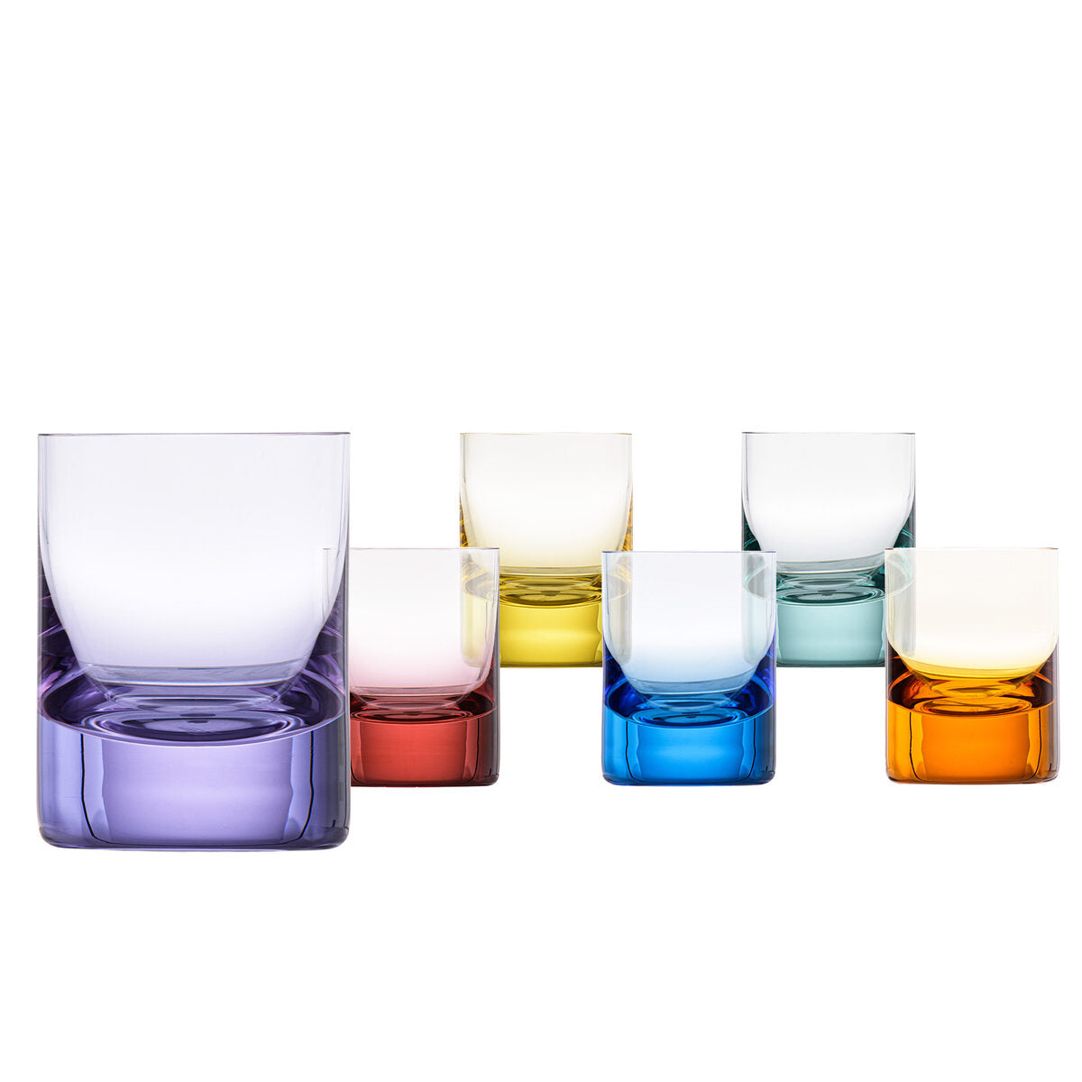 Moser Whisky Set Spirit Glasses 60 ml, Set of 6 Colors on a white background