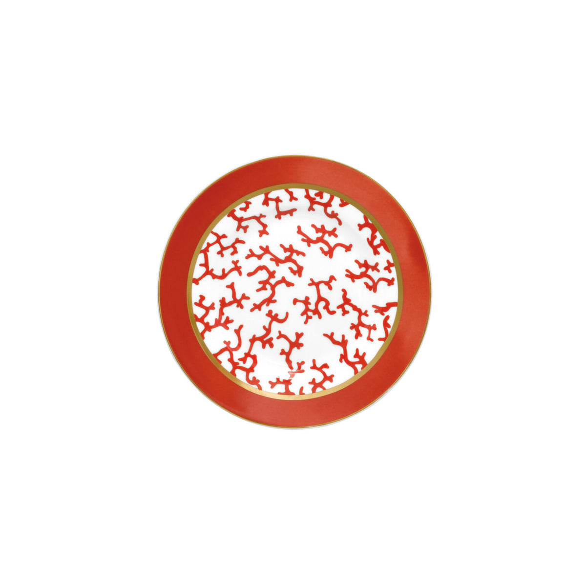 Raynaud Cristobal Red Bread and Butter Plate, 6 1/4 in