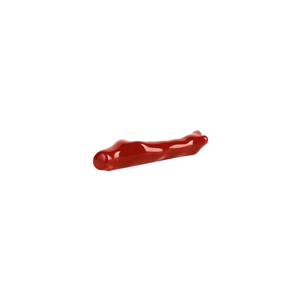Raynaud Cristobal Red Chopstick Holder, 3 1/2 in x 1 in