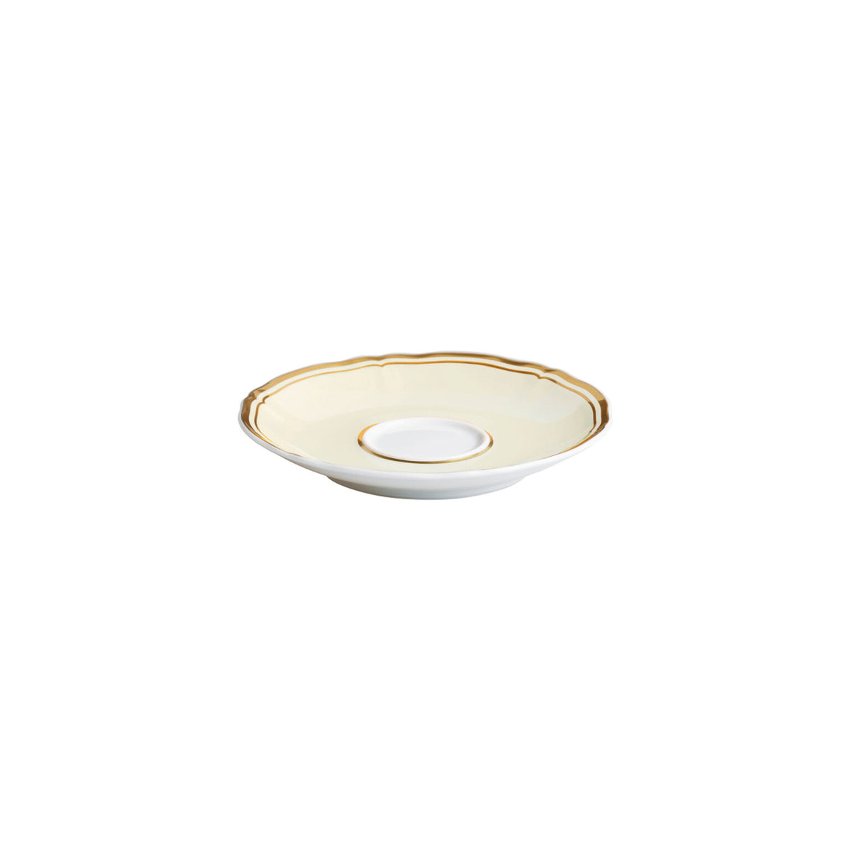 Raynaud Mazurka Gold with ivory background Coffee Saucer, 5 in, view 2
