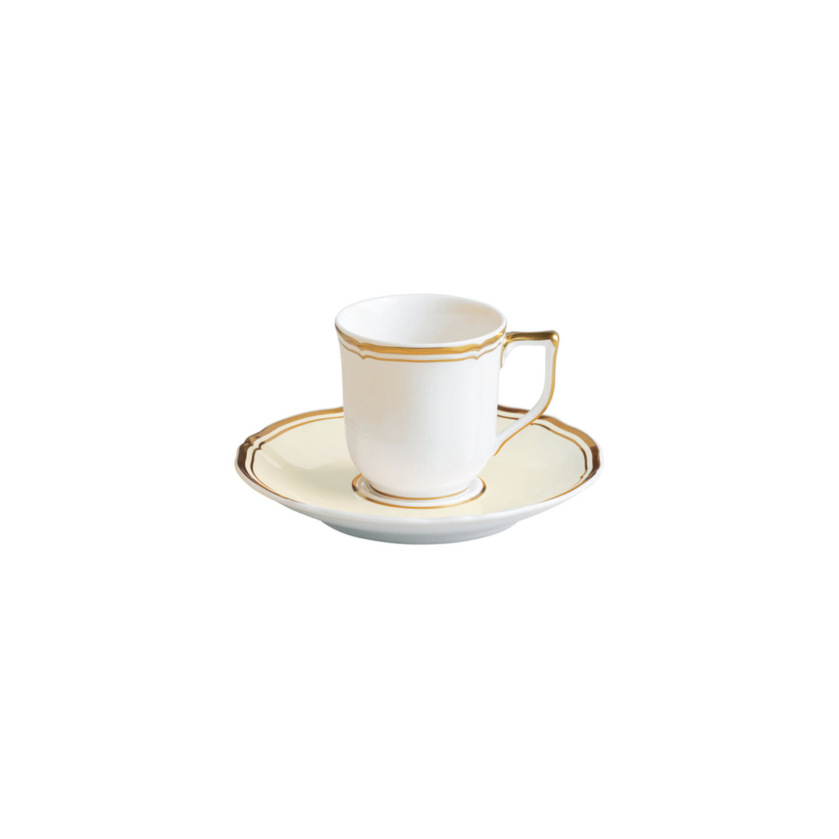 Raynaud Mazurka Gold with ivory background Coffee Saucer, 5 in, view 3