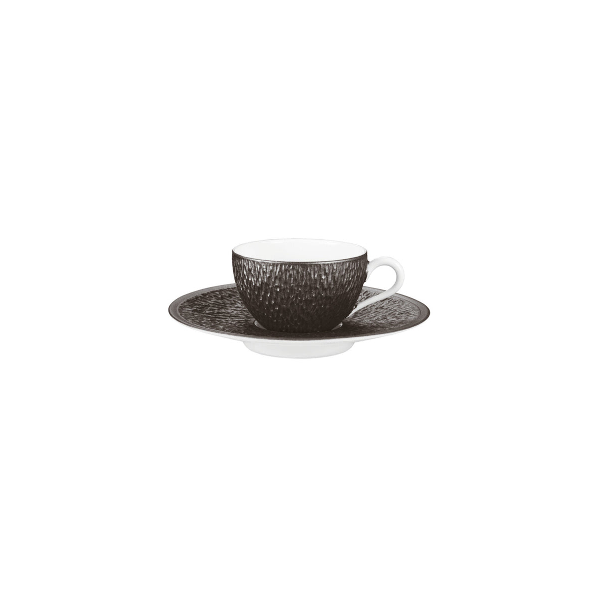 Raynaud Mineral Irise Black Espresso Saucer, 5 in, view 2