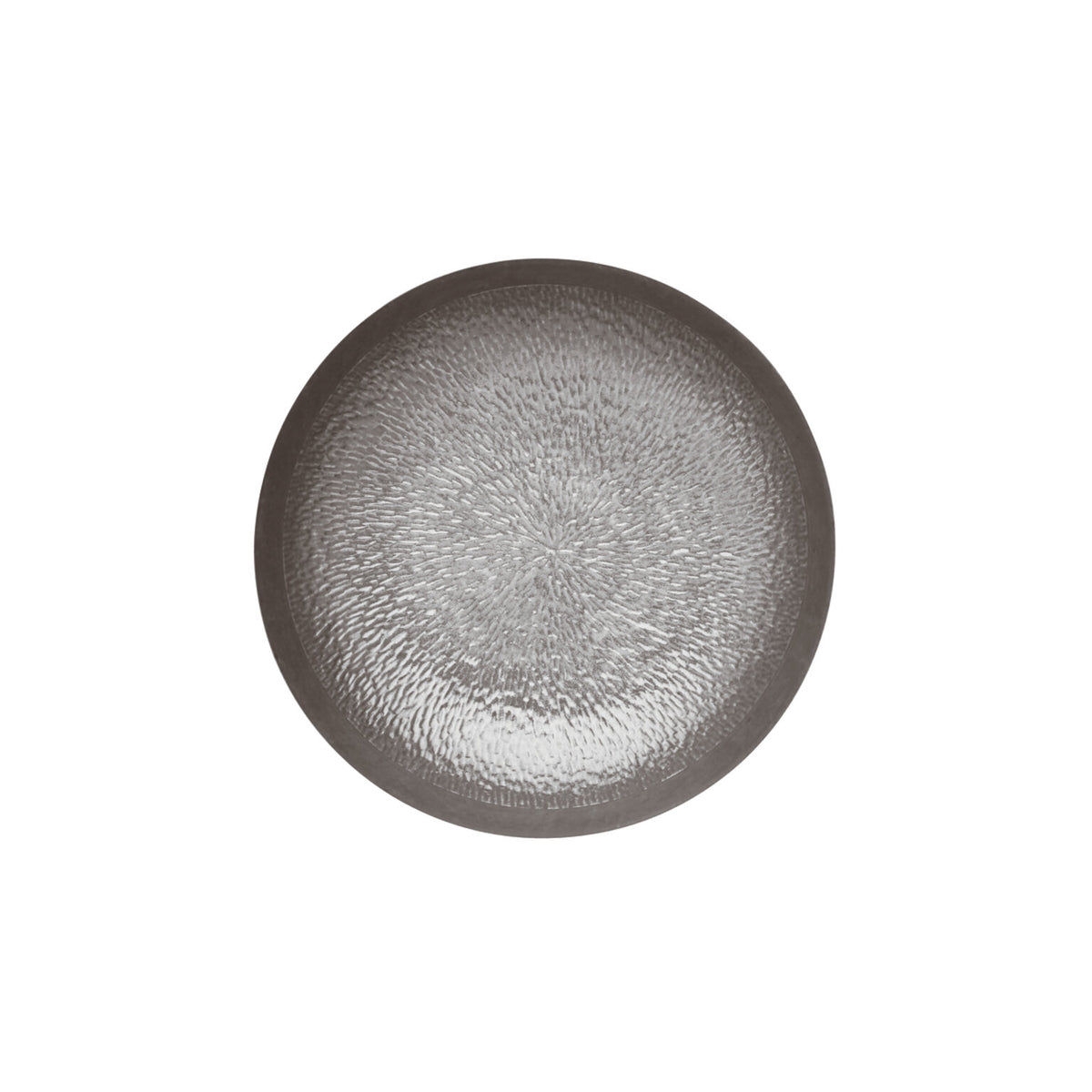 Raynaud Mineral Irise Dark Gray Breakfast Plate Deep, 6 3/4 In, 11 3/4 oz