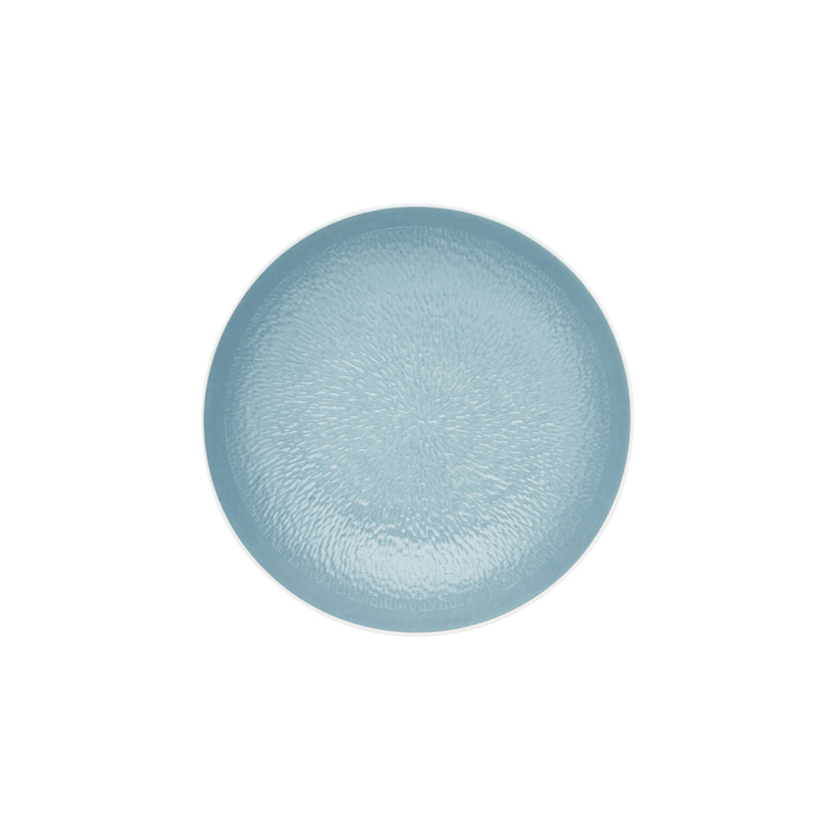 Raynaud Mineral Irise Sky Blue Breakfast Plate Deep, 6 3/4 In, 11 3/4 oz