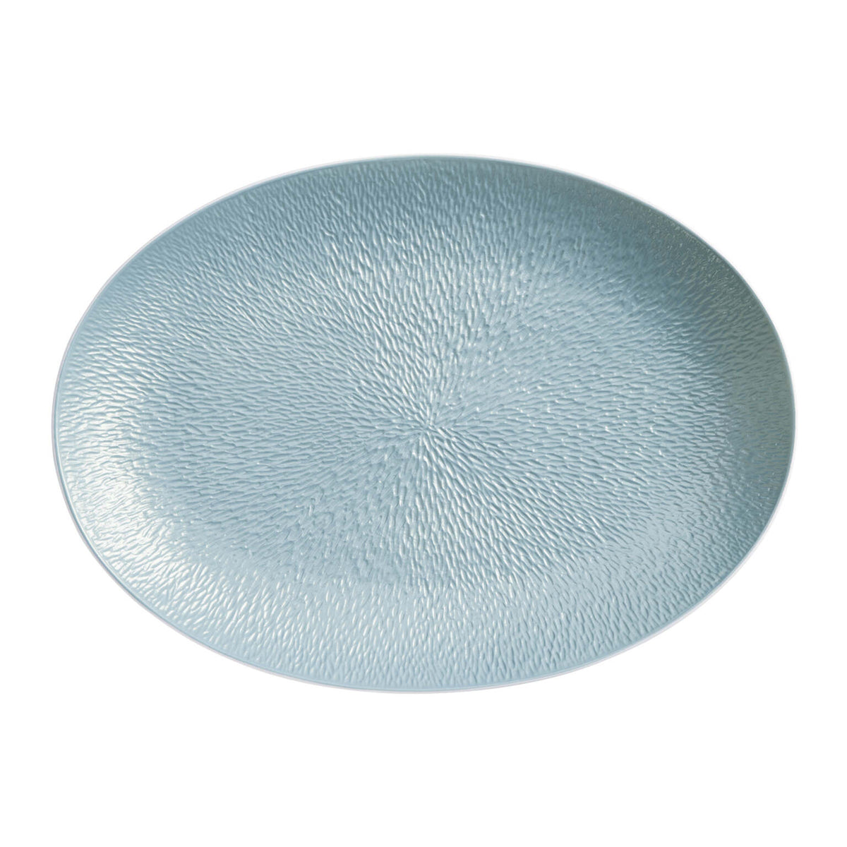 Raynaud Mineral Irise Sky Blue Platter, 14 1/4 in x 10 1/4 in