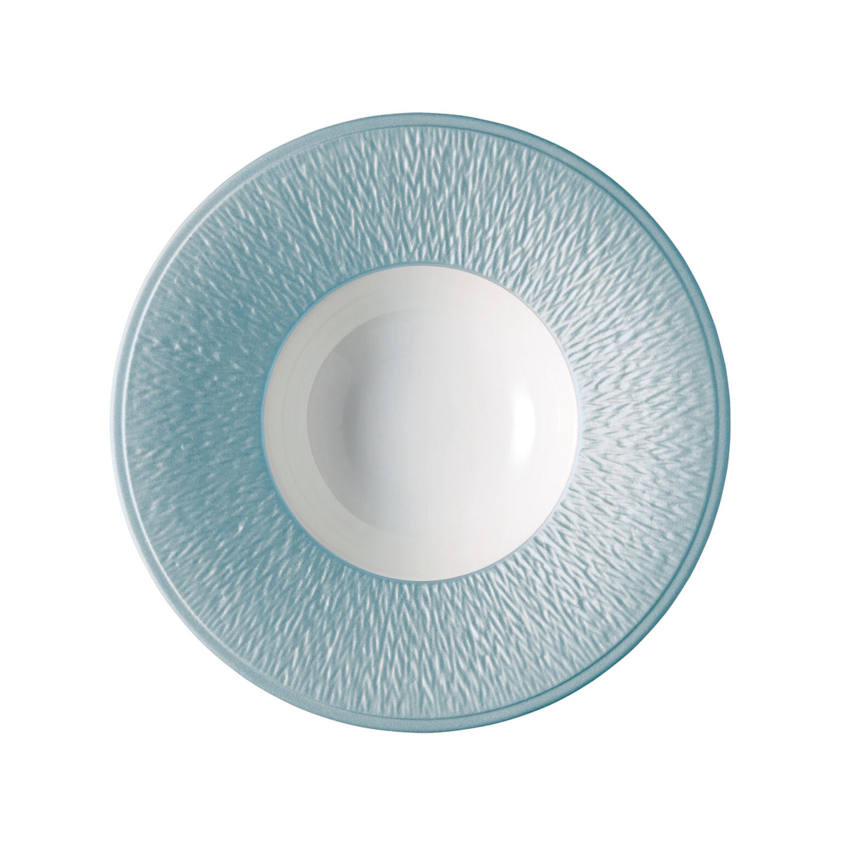 Raynaud Mineral Irise Sky Blue Soup Plate, 9 In, 6 oz